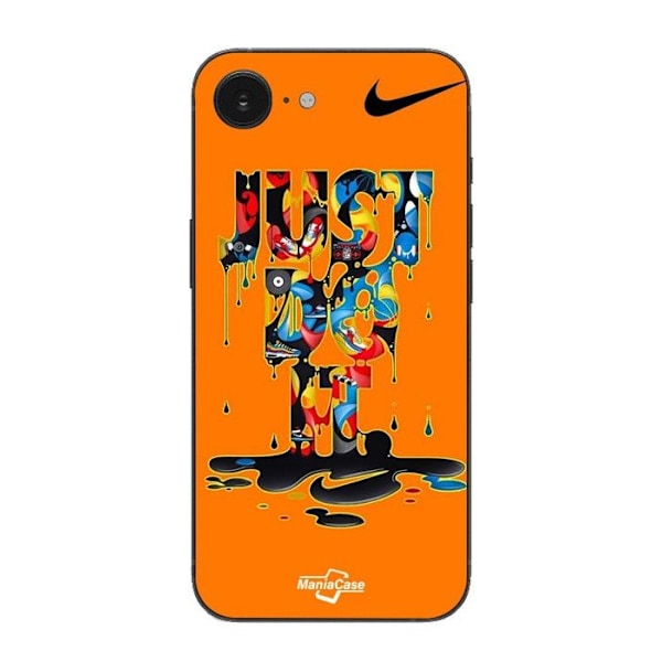 Coque Maniacase För Iphone 16E graffiti nike just do it Svart