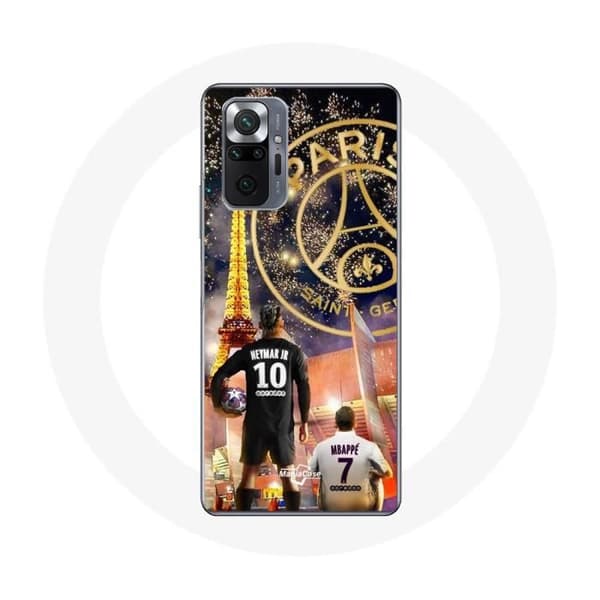 Coque Xiaomi Redmi Note 10 Pro PSG Neymar ja Mbappé Hauskaa joulua