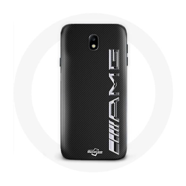 Skydd för Samsung Galaxy J7 2017 Amg Logotyp Kolfiberstruktur