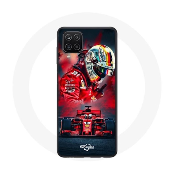 Coque för Samsung Galaxy A42 5G Formel 1 Sebastian Vettel F1-förare Röd