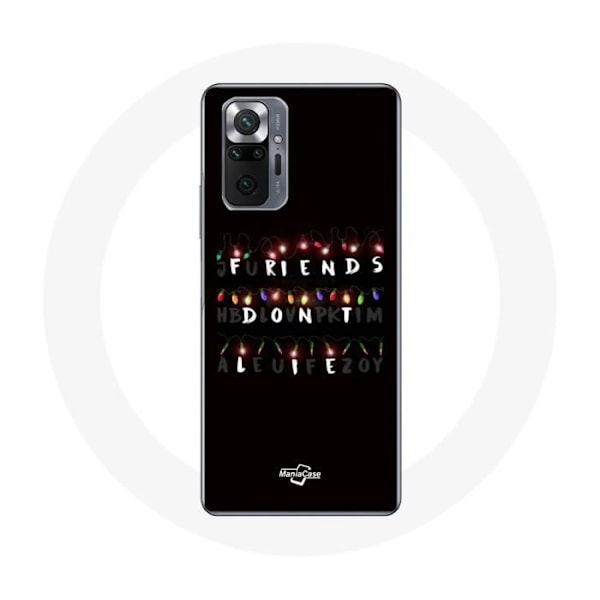 Skydd för Xiaomi Redmi Note 10 Pro Stranger Things Affisch Vänner ljuger inte God jul