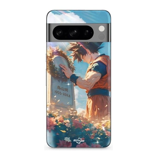 Coque - MANIACASE - Google Pixel 8a Pro - Akira Toriyama Son Goku - Flexibel - Svart Svart