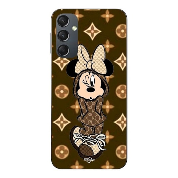 Coque - Maniacase - Samsung Galaxy A24 - Minnie Disney - Brun - Souple kastanj