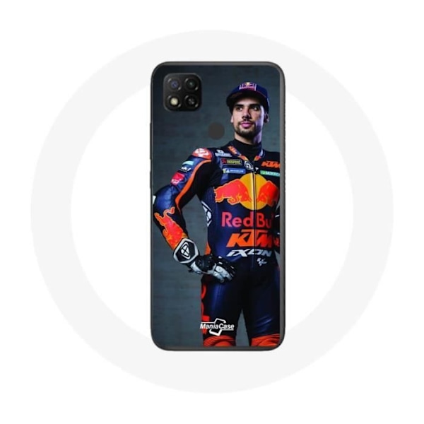 Coque - Maniacase - Xiaomi Redmi 9C - Miguel Oliveira Moto GP - Mjuk - Skydd Svart