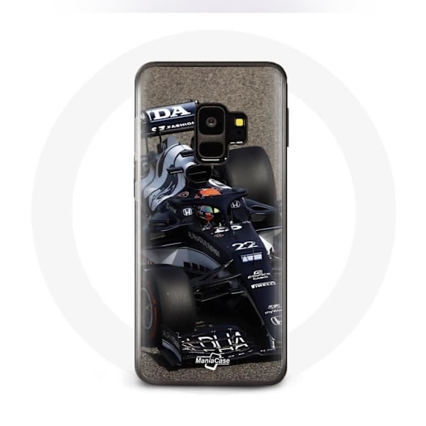 Coque för Samsung Galaxy S9 Plus Formel 1 Yuki Tsunoda F1-förare Blå
