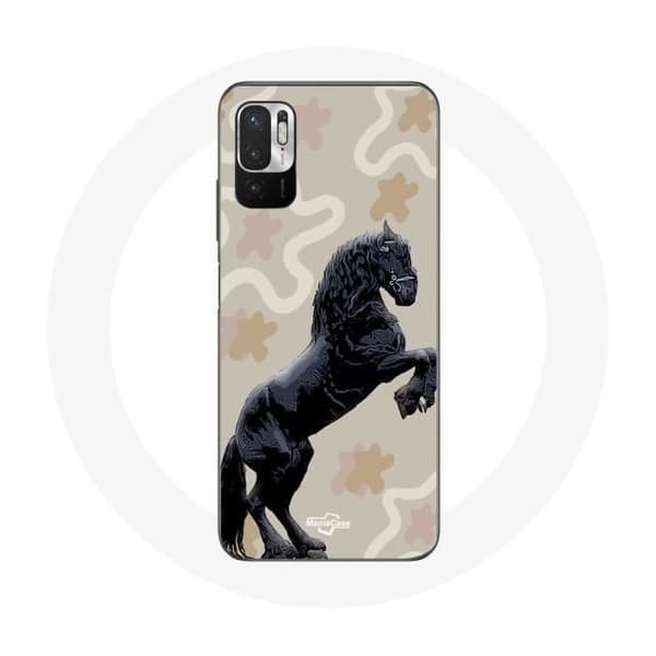 Cover til Xiaomi Redmi Note 10T 5G Frison Sort Hestevæddeløb