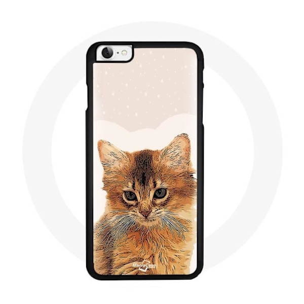 Silikonecover - Somali - iPhone 8 - Sort - Kattemønster - Unisex