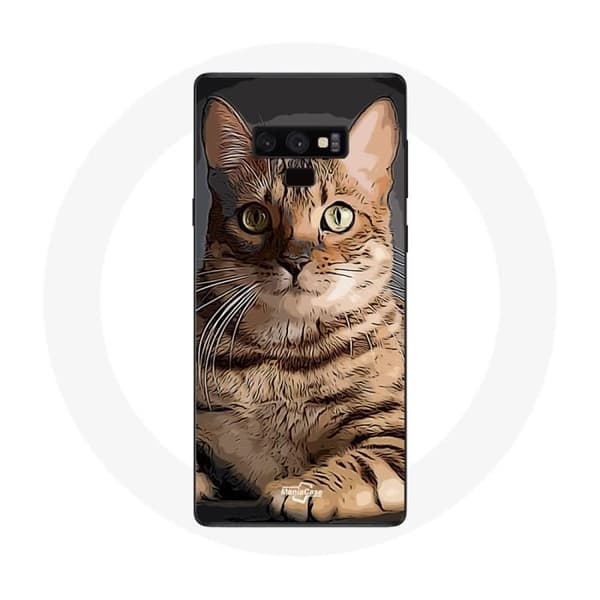 Cover - Samsung - Galaxy Note 9 - Hård - Sort - Bengal Race af Katte