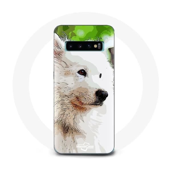 Kuori - Samsung - Galaxy S10 - Pehmeä - Samojedi - Valkoinen Vit