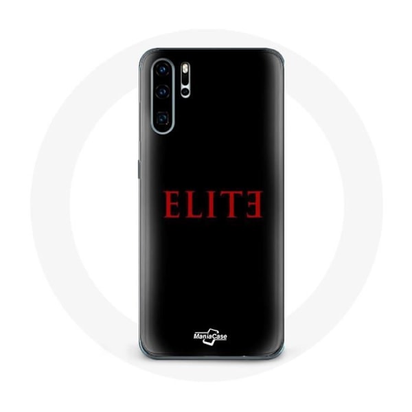 Coque - Huawei - P30 Pro Elite - Röd Logotyp - Svart Bakgrund - Hårdskal röd svart
