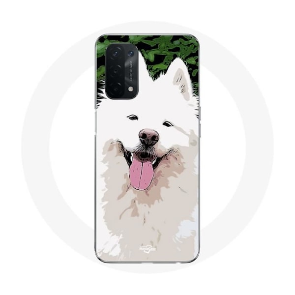 Coque för Oppo A74 Samoyed Vit Hundras