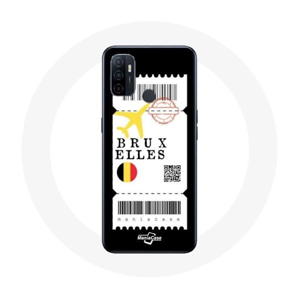 Coque - Oppo - A53 - Flyg biljett Bryssel - Mjuk - Skydd i syntetiskt material