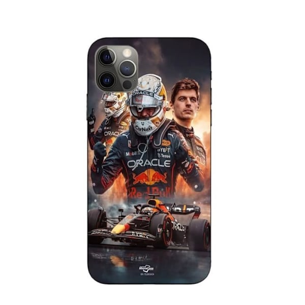 Coque - Maniacase - iPhone 14 Pro Max - Svart - F1 konsttapet - Mjuk