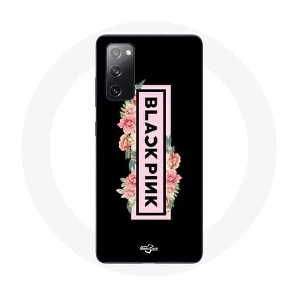 Cover til Samsung Galaxy S20 FE Blackpink K-pop Gruppe Logo Sort Baggrund