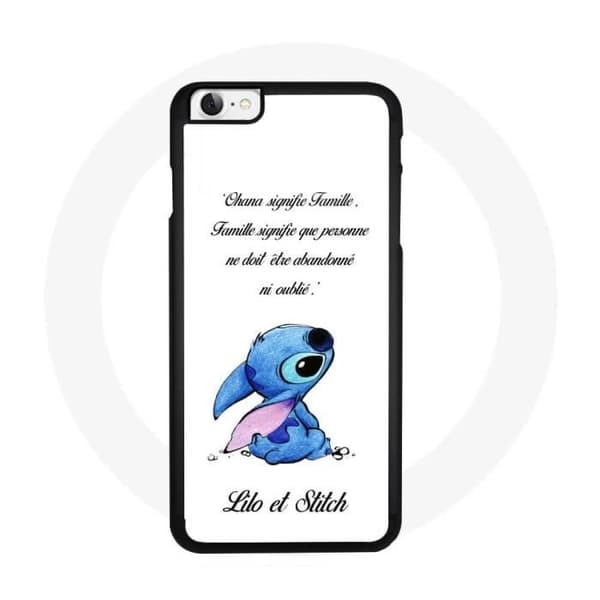 Silikonecover - MANIACASE - iPhone 4 - Lilo og Stitch - Sort - Barn