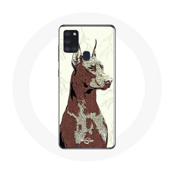 Coque Samsung Galaxy A21S Doberman Ras av hundar