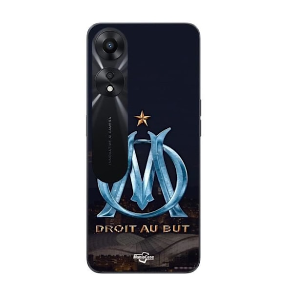 Coque - Maniacase - Oppo A78 5G - OM-logotyp blå och guldig - Mjuk - Unisex Blått och guld