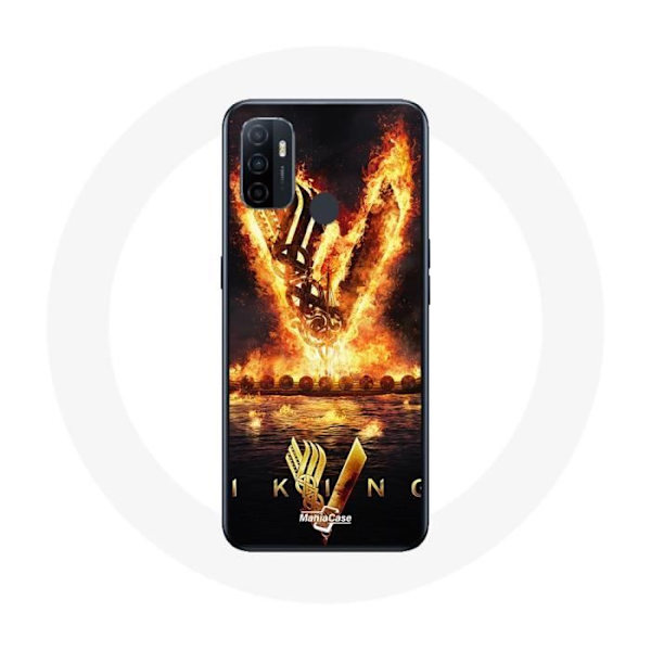 Coque - Vikinger - Oppo A53 - Blød - Sort - Beskyttelse Svart