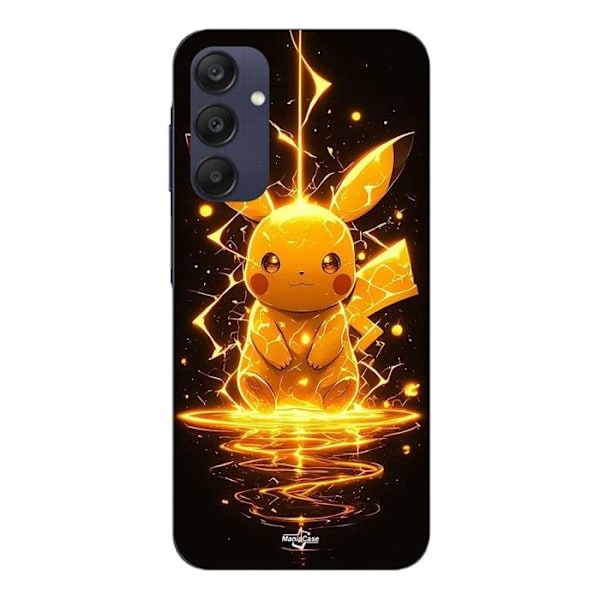 Coque - Maniacase - Samsung Galaxy A25 - Svart - Mjuk - Pikachu Eclair