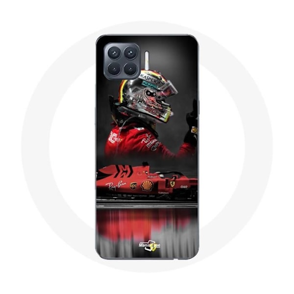 Coque för Oppo A93 Formel 1 Sebastian Vettel Formel 1-förare Röd