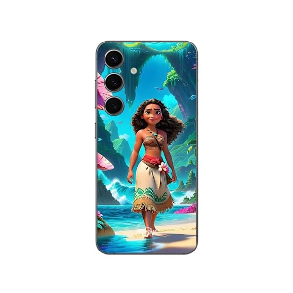 Mobilskal - Maniacase - Samsung Galaxy S24 Plus - Mjuk - Silikon - VAIANA ART ANIME Svart