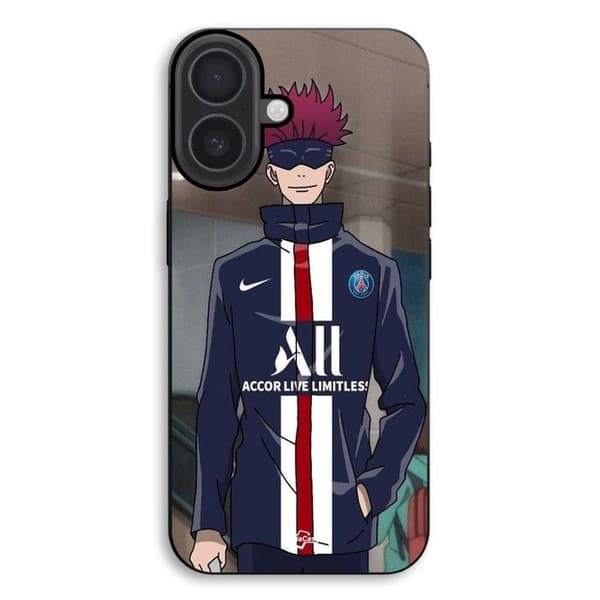 Coque för iPhone 17 Paris Saint Germain anime svart