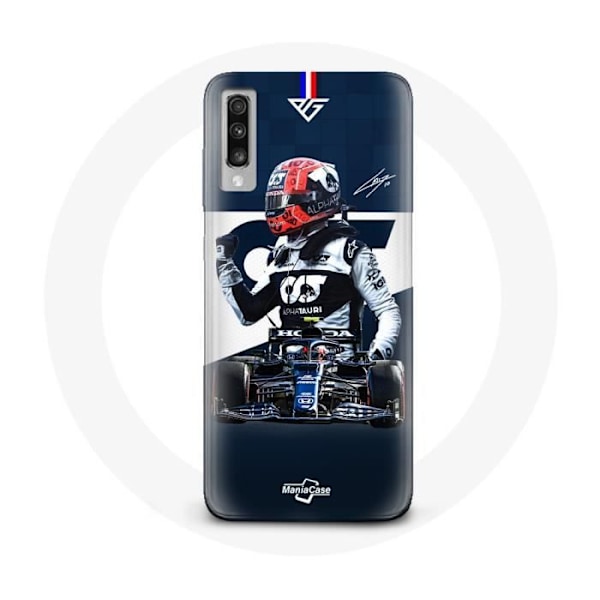 Coque för Samsung Galaxy A50 Formel 1 Max Verstappen Bilförare F1 Blå