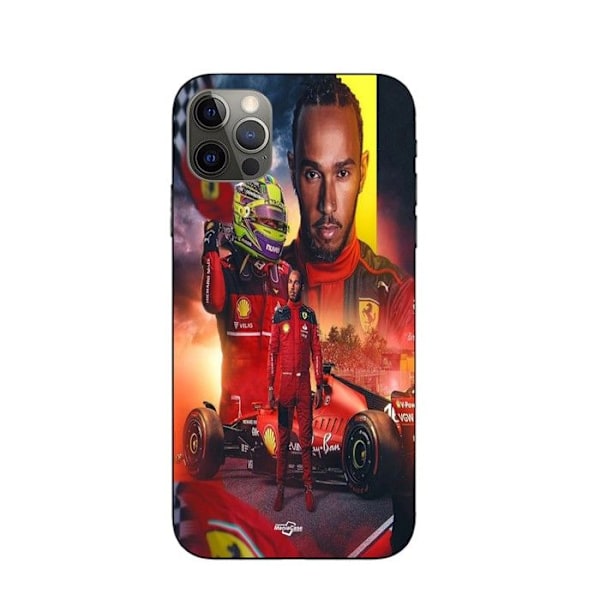 Coque Maniacase för Iphone 12 Pro Lewis Hamilton Scuderia Ferrari F1 officiell svart