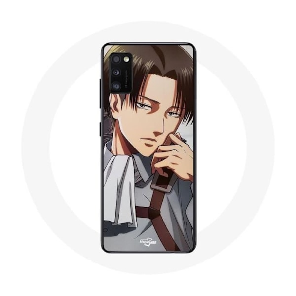 Coque - Maniacase - Samsung Galaxy A41 - Attack on Titan - Mjuk - Svart Svart