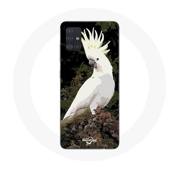 Skydd för Samsung Galaxy A71 Kakadu Papegojor Vita på trädet