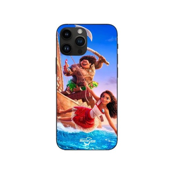 Mobilskal - Disney - Vaiana Maui - Flexibel - Silikon - Iphone 13 Pro Max Svart