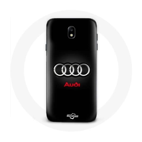 Cover til Samsung Galaxy S4 Audi Logo Metal sort baggrund