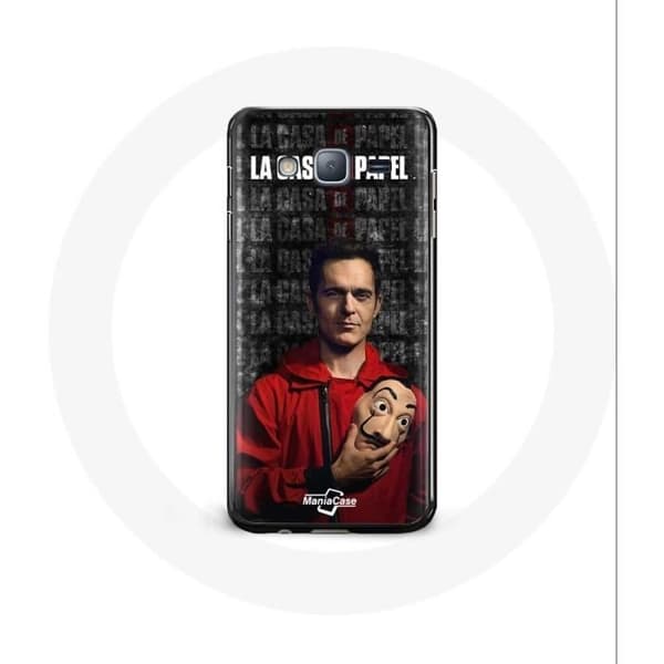 Coque - MANIACASE - Samsung Galaxy J7 - La Casa De Papel - Blød - Sort
