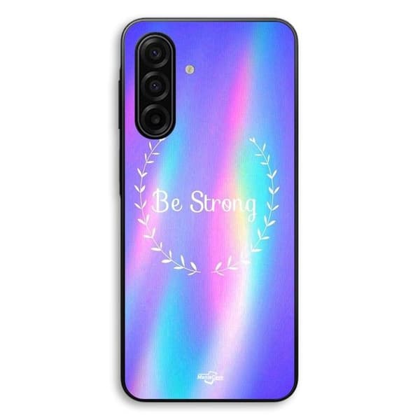 Skyddsfodral för Samsung Galaxy A57 Be strong regnbåge Maniacase Svart