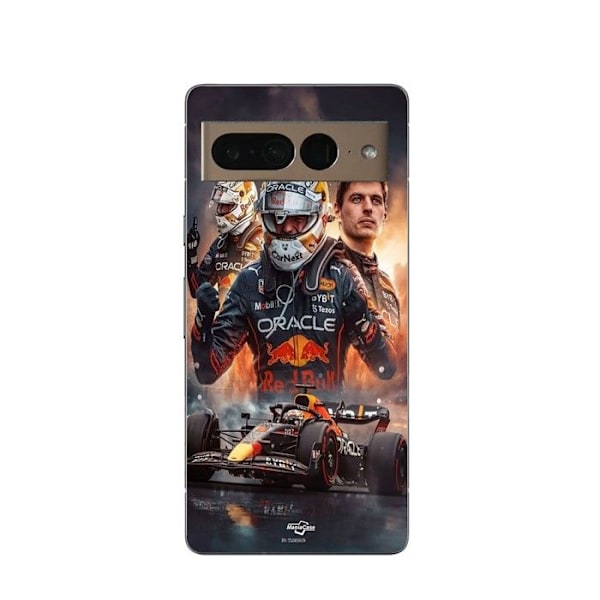 Coque Maniacase för Google Pixel 7 Pro Max Verstappen F1 konst bakgrundsbilder svart