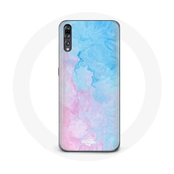 Skal för Huawei P20 Pro Blått rosa bakgrund