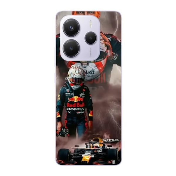Coque Xiaomi Redmi Note 14 5G Verstappen blixt Formule 1 Huvudskydd F1 Maniacase