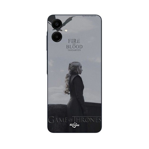 Telefonfodral - Maniacase - Samsung Galaxy A06 - Silikon - Flexibelt - House of the Dragon Svart