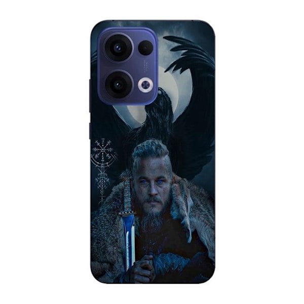 Coque Maniacase För Oppo Reno 13 5g Vikings Ragnar Lothbrok Korp Svart