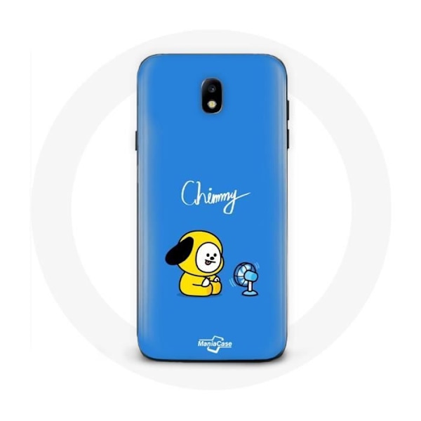 Coque - Maniacase - Samsung Galaxy J7 2017 - Bangtan BTS BT21 - Chimmy Jimin - Mjuk svart