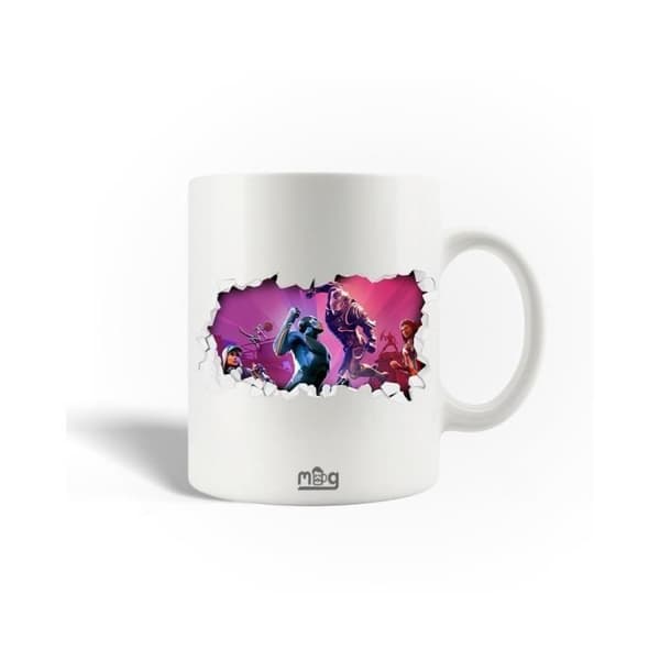 Mugg i keramik - Fortnite - 3D - Vit - 30cl - Diskmaskinssäker