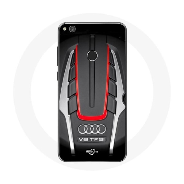 Skal för Huawei P8 Lite 2017 Audi S8 Röd logotyp