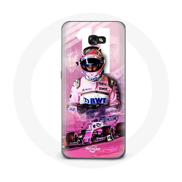 Fodral för Samsung Galaxy A5 Formel 1 Sergio Pérez F1-förare Rosa