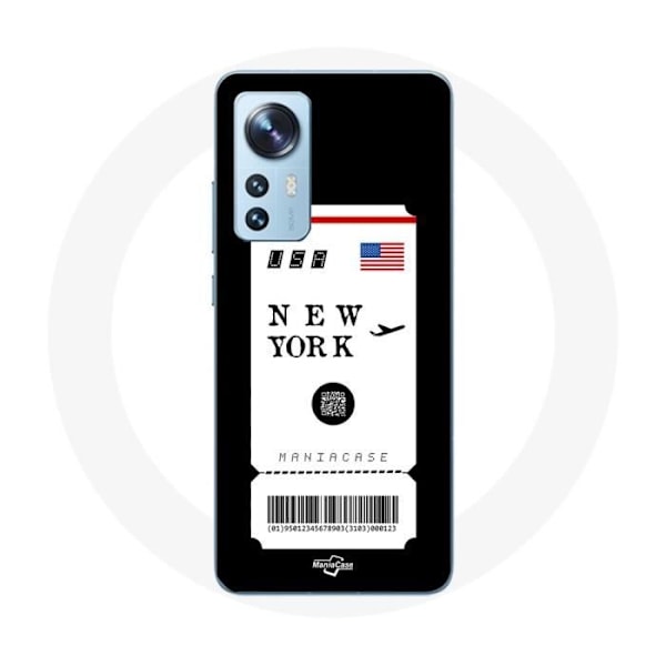 Fodral för Xiaomi Mi 12 / 12X Flygbiljett New York