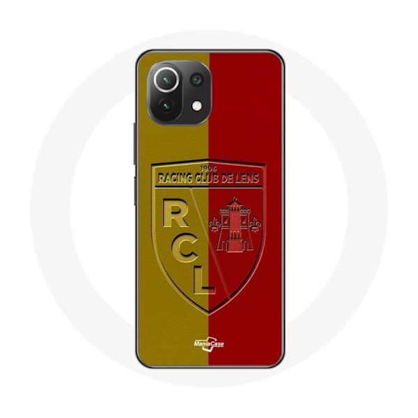 Coque Xiaomi Mi 11 Lite rcl linser Logotyp på gul och röd bakgrund