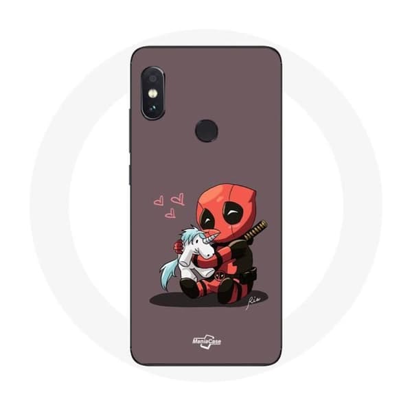 Coque pour Xiaomi Redmi Note 5 AI Dual Camera DeadPool unicorn licorne
