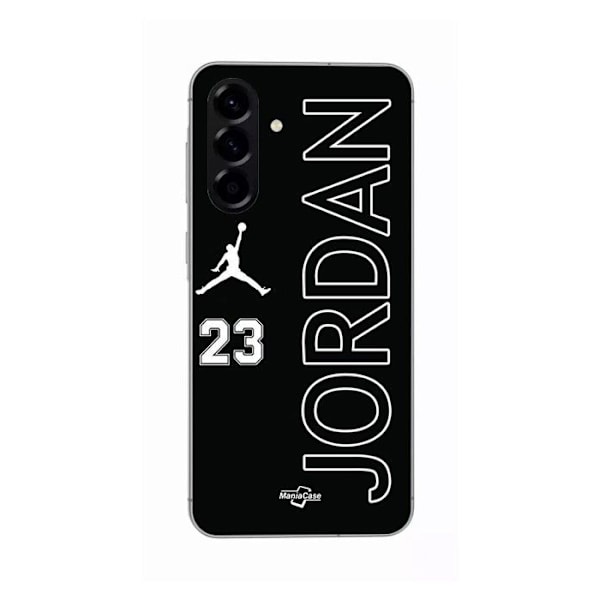 Coque - Maniacase - Samsung Galaxy A56 - Silikon - Svart - Jordan 23 Logotyp Svart