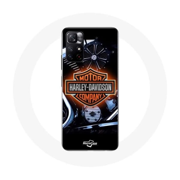 Coque - Harley Davidson - Xiaomi Redmi Note 11s 5G - Mjuk - Vit - Logotyp MotoCycles