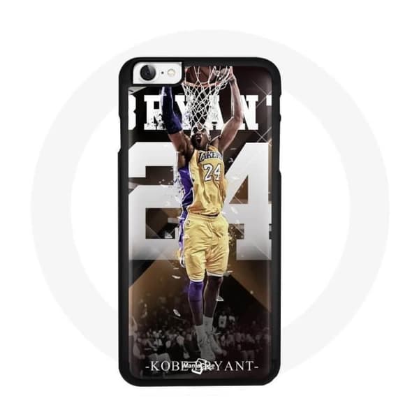 Coque - Maniacase - Iphone 6 - Kobe Bryant - Blød - Sort Svart