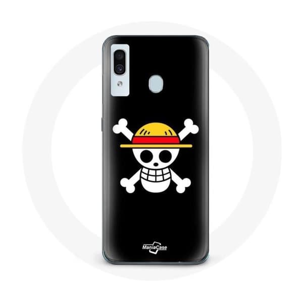Cover - MANIACASE - Samsung Galaxy A30 - Blød - Sort - Luffy One Piece